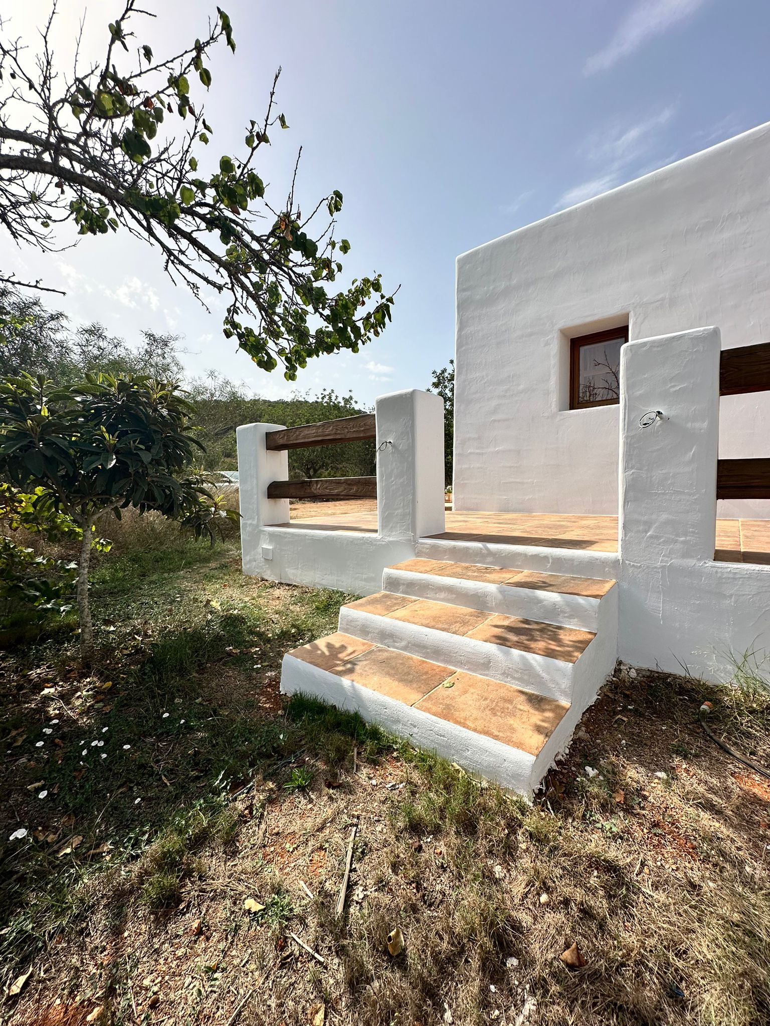 Resa Estates Ibiza finca te te koop for sale santa Gertrudis stairs exterior.jpg